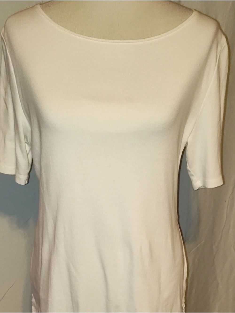 Classic White Women's Scoop Neck Top